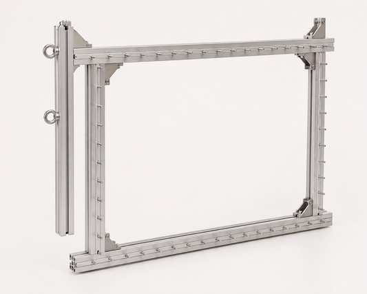 Aluminium tufting frame product view