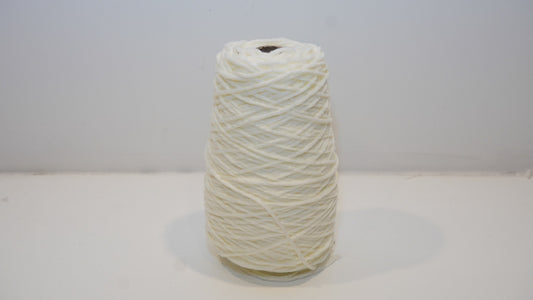 Ivory tufting yarn single skein detail view