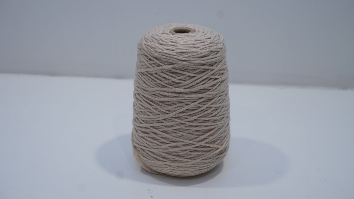 Stone beige tufting yarn single skein detail view