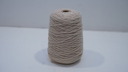 Stone beige tufting yarn single skein detail view